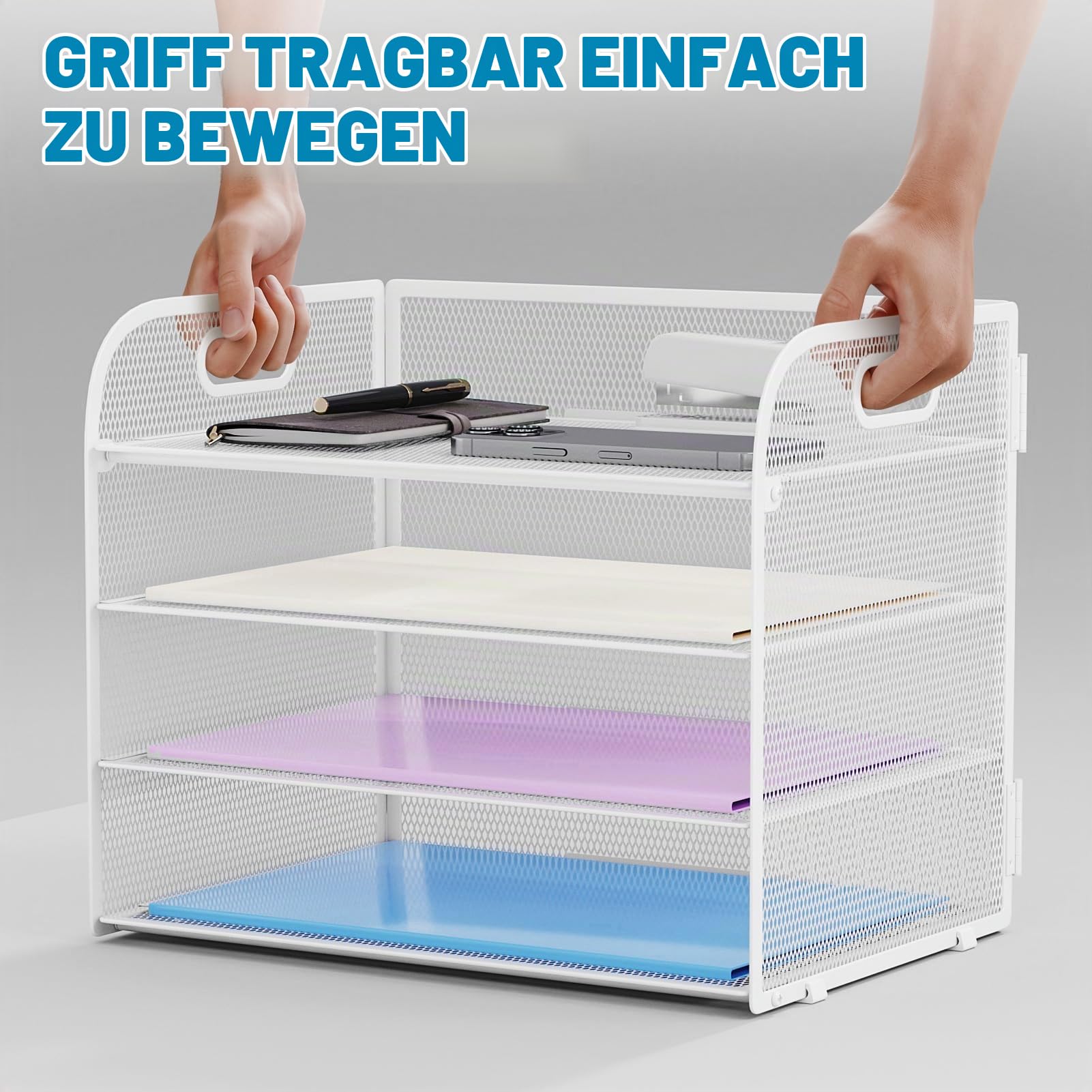 marbrasse-office-supplies-briefablage-wei-4-stufig-mit-griff image 6