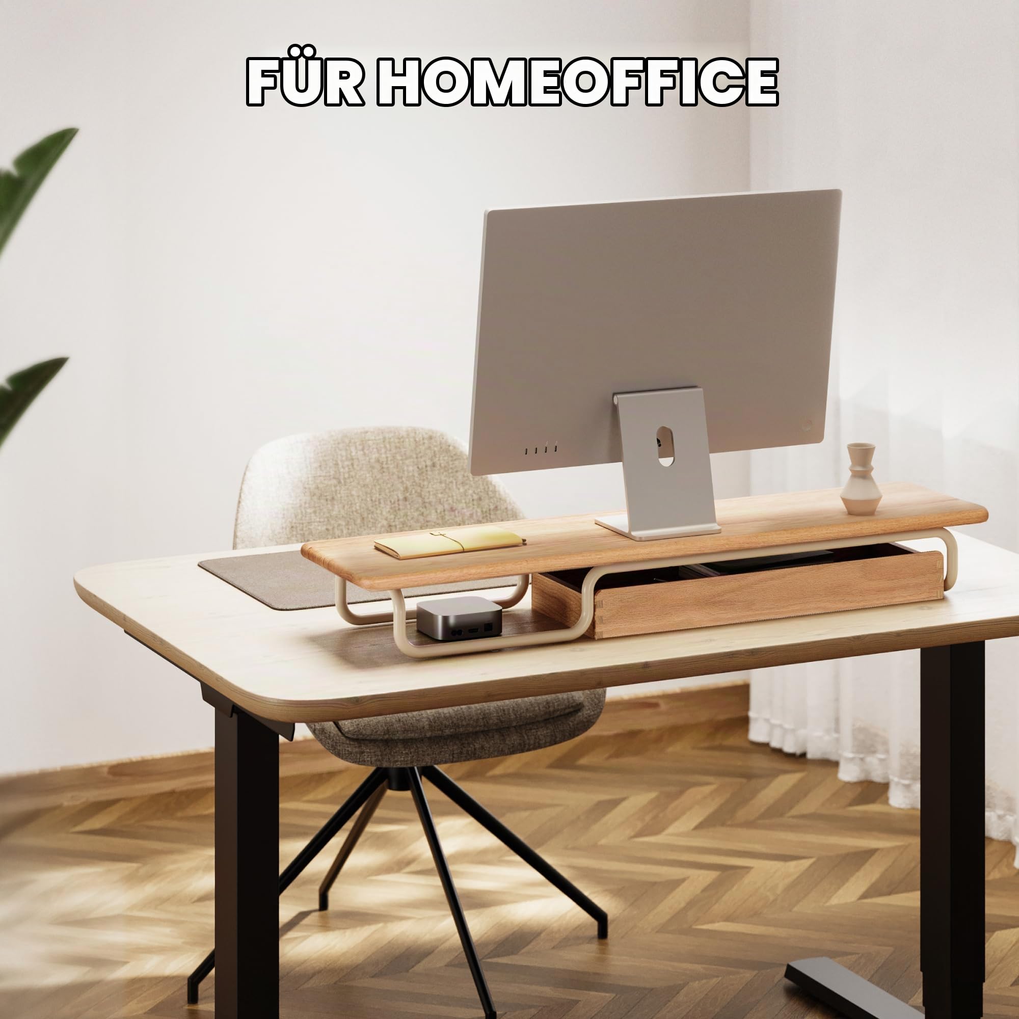 fenge-rodin-monitorst-nder-95-cm-eiche-holz-mit-schublade image 6
