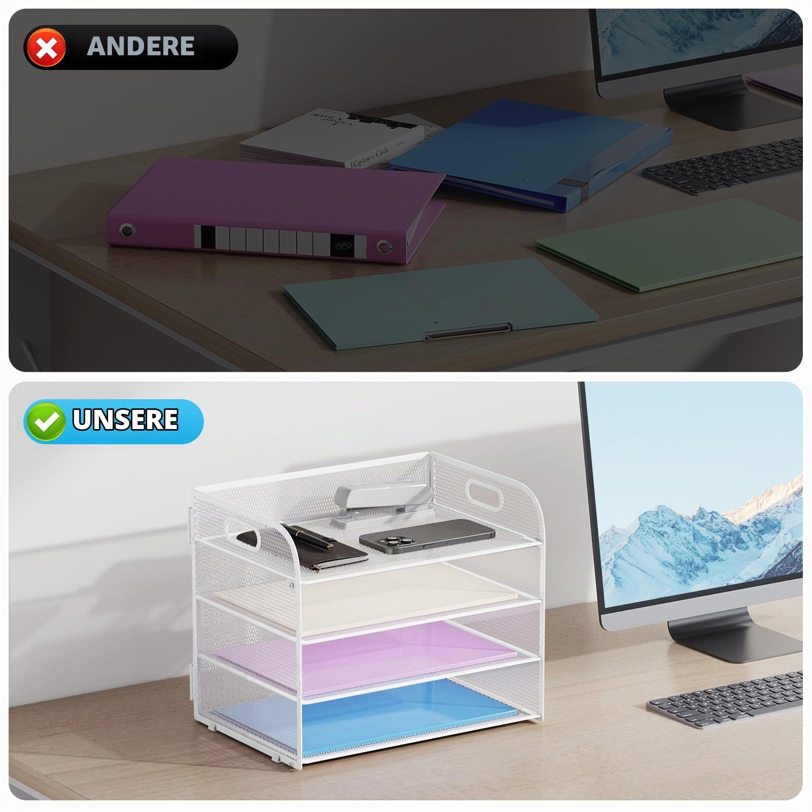 marbrasse-office-supplies-briefablage-wei-4-stufig-mit-griff image 2